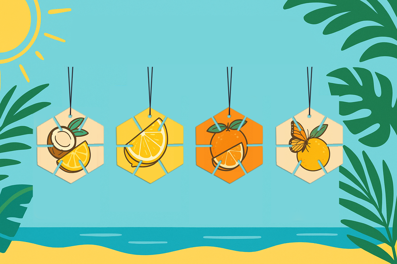 Top 5 Hanging Car Freshener Scents for Summer Vibe Top 5 Scents for Summer Vibe